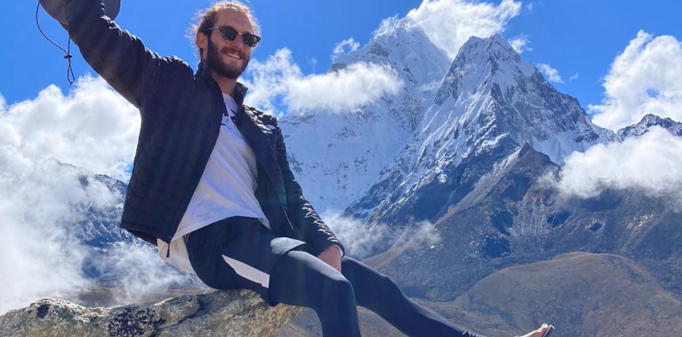 alex from usa enjoying in Mount Everest Base Camp Trek