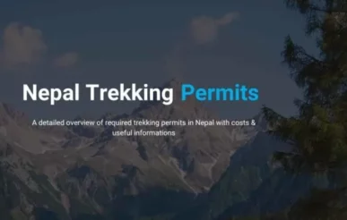 Solo Travelers Trek permit