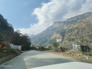 On the way to Nayapul in ABC trek