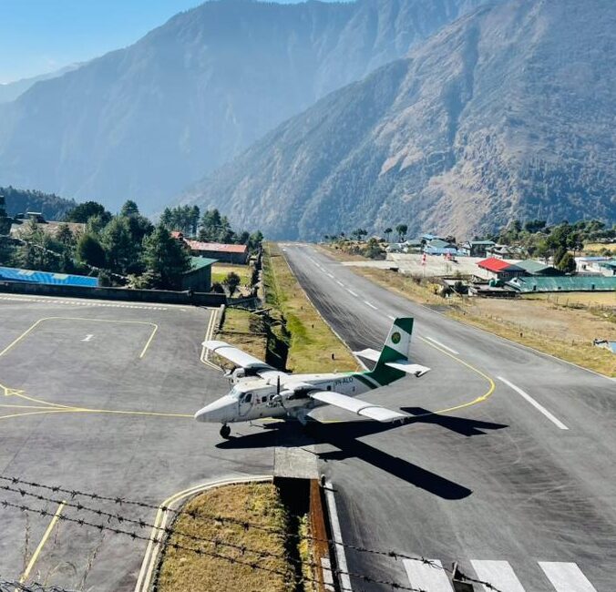 Lukla airport in Short EBC trek