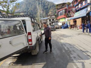 Samrung danda to Pokhara on Jeep 