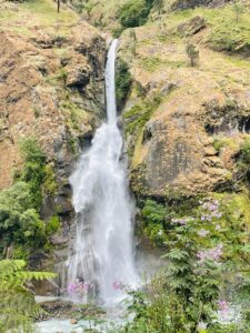 A waterfall snap captured on the way during Annapurna circuit trek