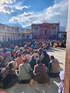 Pre-gathering for praying before Tiji festival 