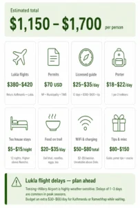 Gokyo Lake Trek Cost Breakdown